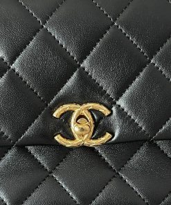Alternative view of Chanel 24C Black Lambskin with Top Handle